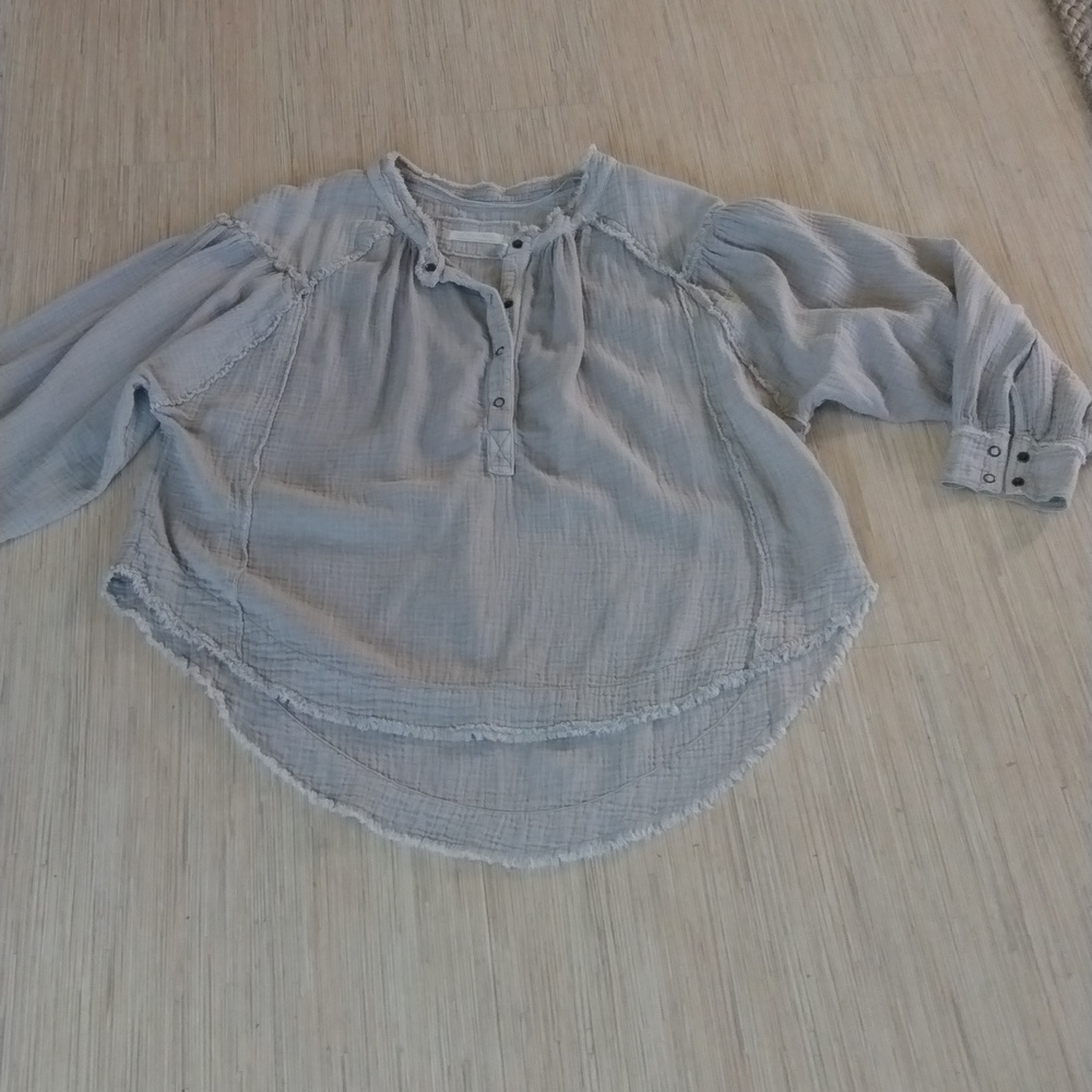 Free People Flare Cotton Top Size L